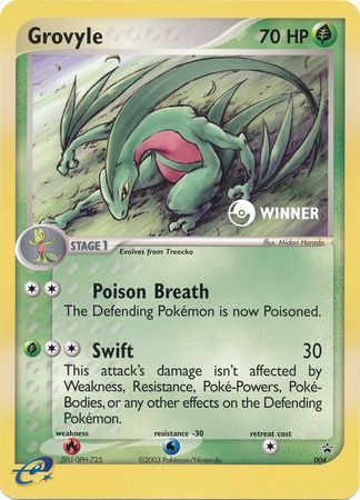Grovyle (004) (Jumbo Card) [Nintendo: Black Star Promos] - Comfy Hobbies