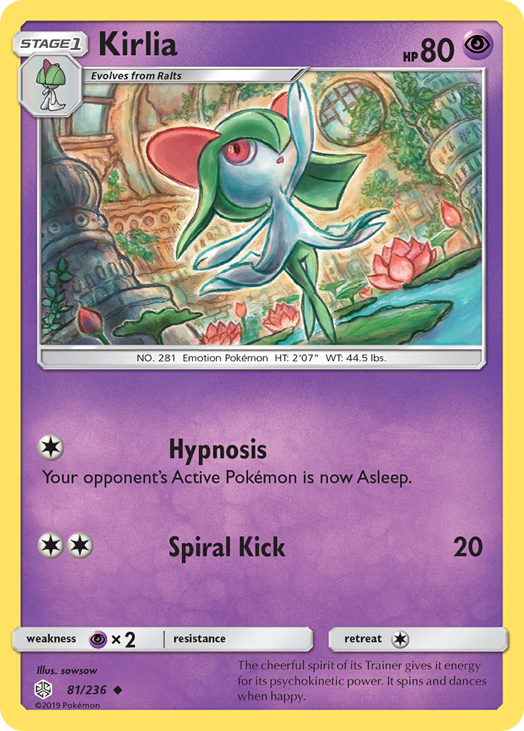 Kirlia (81/236) [Sun & Moon: Cosmic Eclipse] - Comfy Hobbies