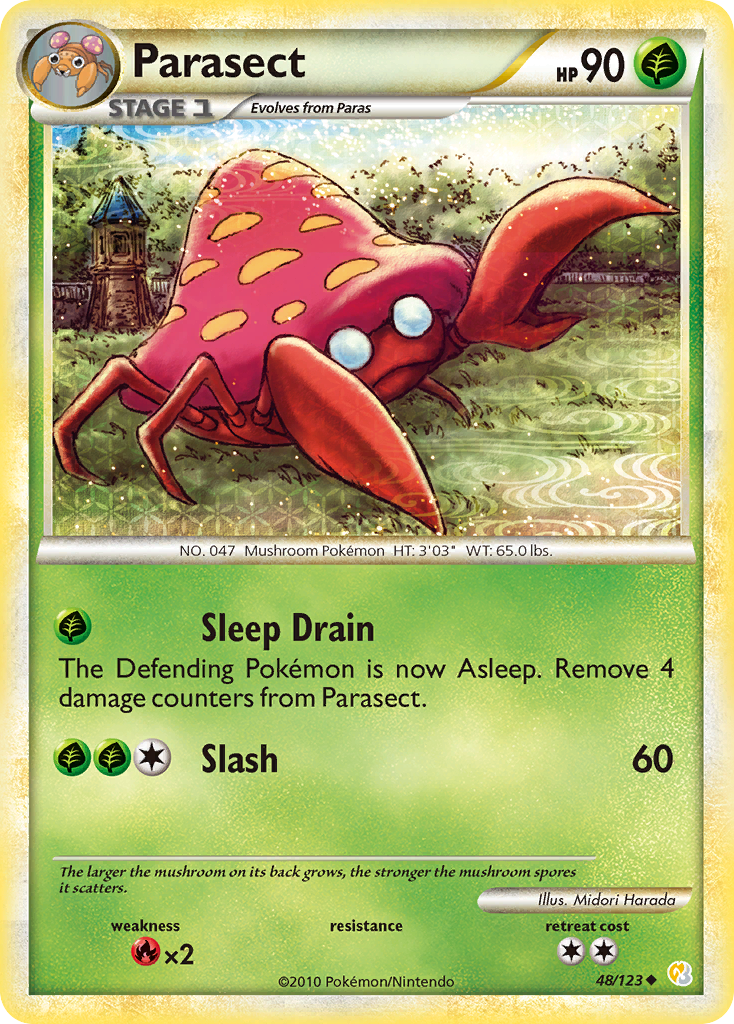 Parasect (48/123) [HeartGold & SoulSilver: Base Set] - Comfy Hobbies