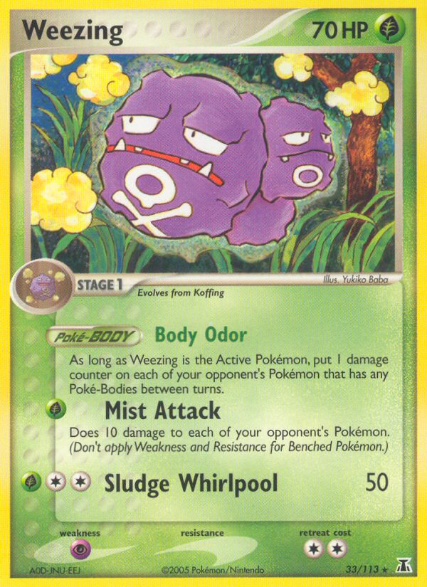 Weezing (33/113) [EX: Delta Species] - Comfy Hobbies