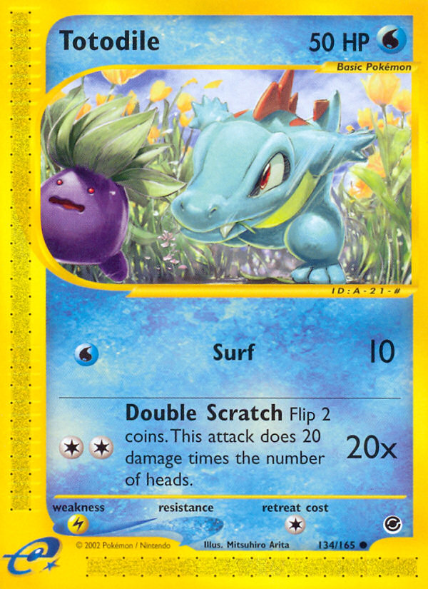 Totodile (134/165) [Expedition: Base Set] - Comfy Hobbies