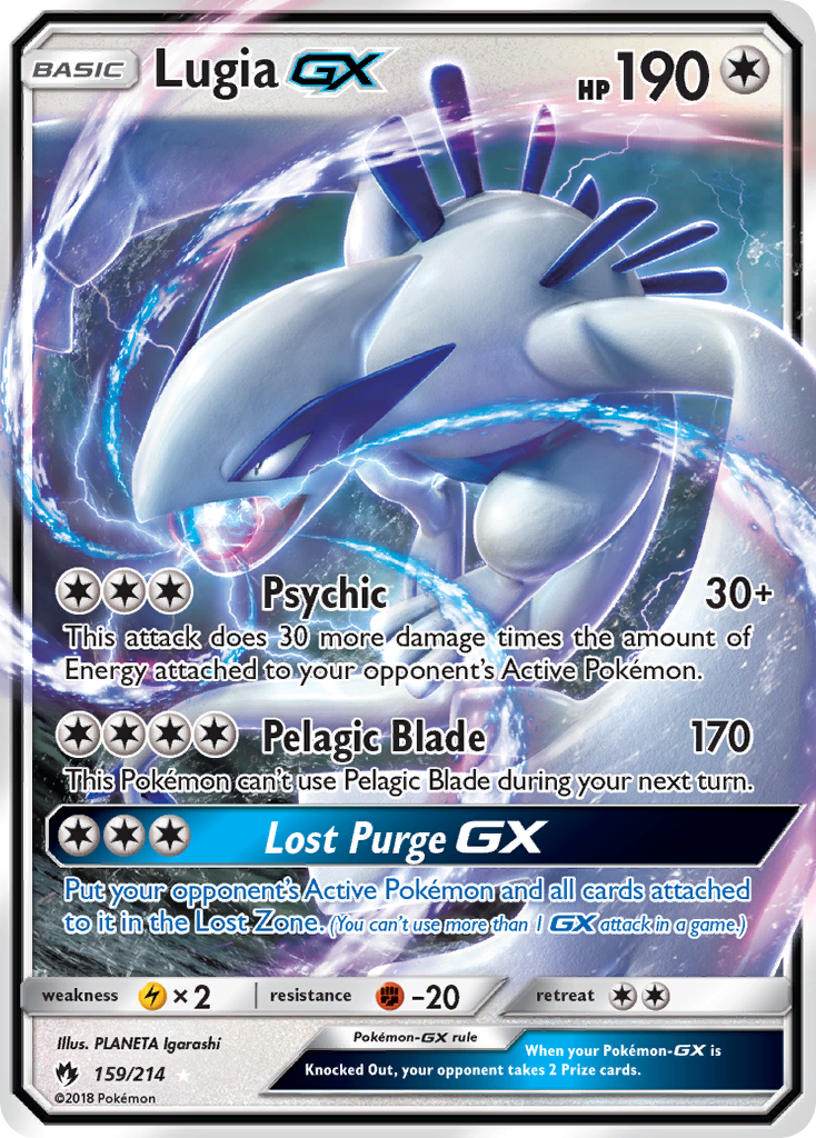 Lugia GX (159/214) [Sun & Moon: Lost Thunder] - Comfy Hobbies