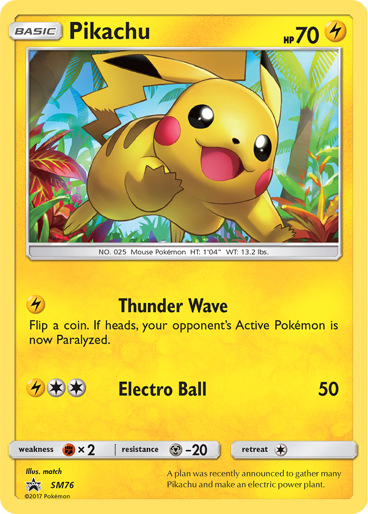 Pikachu (SM76) [Sun & Moon: Black Star Promos] - Comfy Hobbies