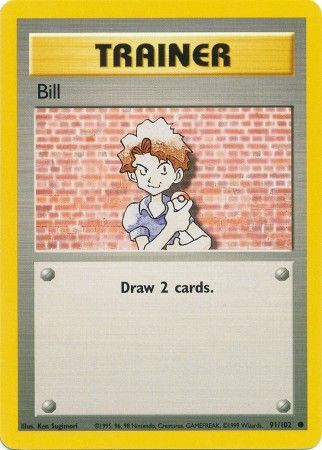 Bill (91/102) [Base Set Unlimited] - Comfy Hobbies