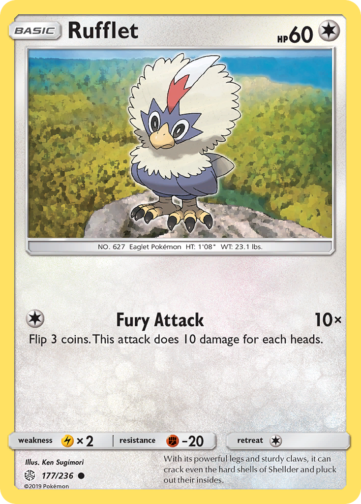 Rufflet (177/236) [Sun & Moon: Cosmic Eclipse] - Comfy Hobbies