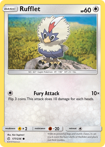 Rufflet (177/236) [Sun & Moon: Cosmic Eclipse] - Comfy Hobbies