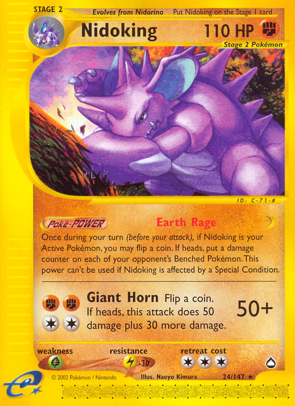 Nidoking (24/147) [Aquapolis] - Comfy Hobbies