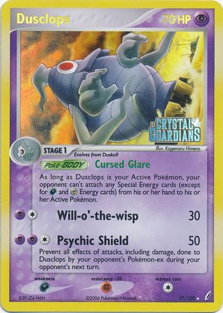 Dusclops (17/100) (Stamped) [EX: Crystal Guardians] - Comfy Hobbies