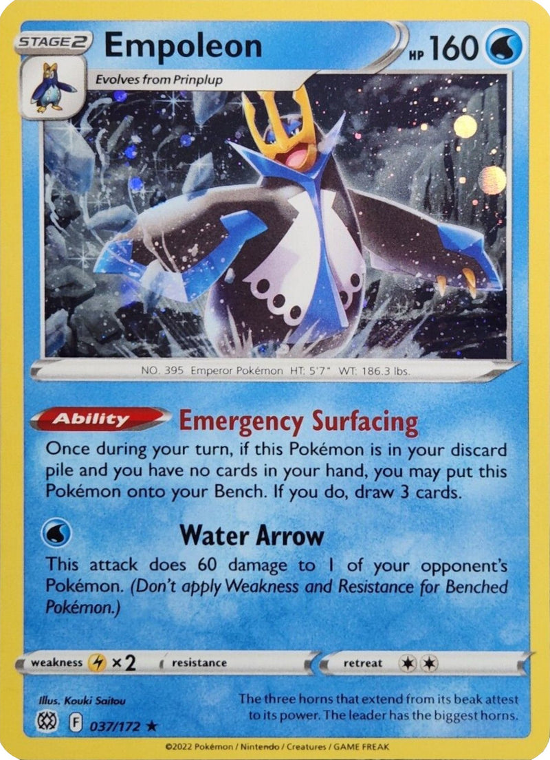 Empoleon (037/172) (Cosmos Holo) [Sword & Shield: Brilliant Stars] - Comfy Hobbies