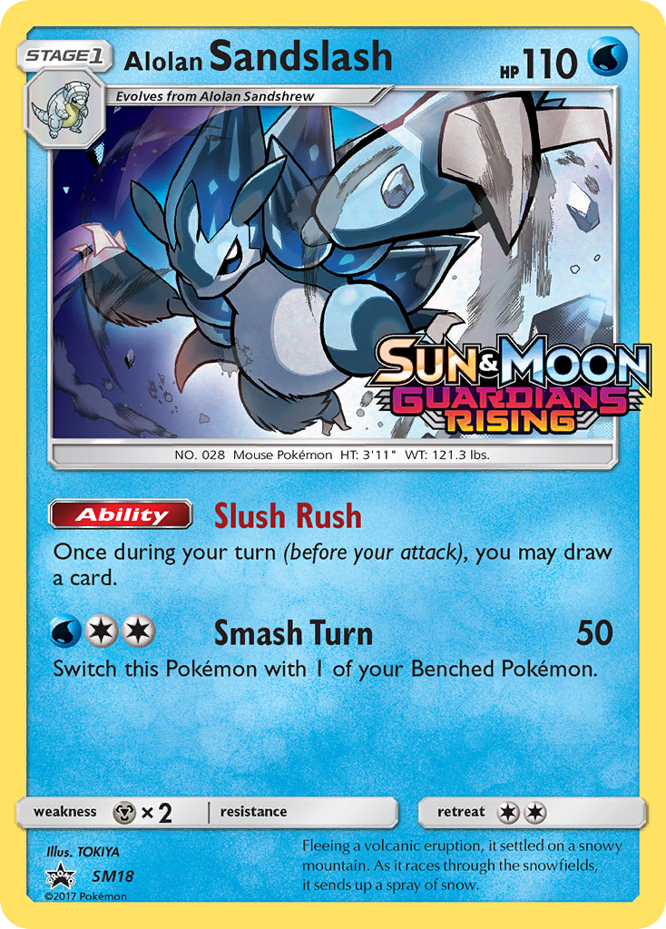 Alolan Sandslash (SM18) (Prerelease Promo) [Sun & Moon: Black Star Promos] - Comfy Hobbies