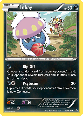 Inkay (41/108) [XY: Roaring Skies] - Comfy Hobbies