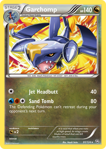 Garchomp (91/124) [Black & White: Dragons Exalted] - Comfy Hobbies
