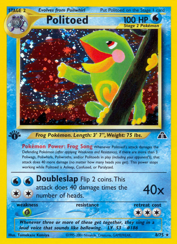 Politoed (8/75) [Neo Discovery 1st Edition] - Comfy Hobbies