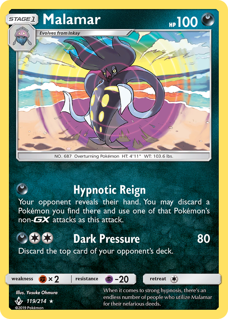Malamar (119/214) [Sun & Moon: Unbroken Bonds] - Comfy Hobbies