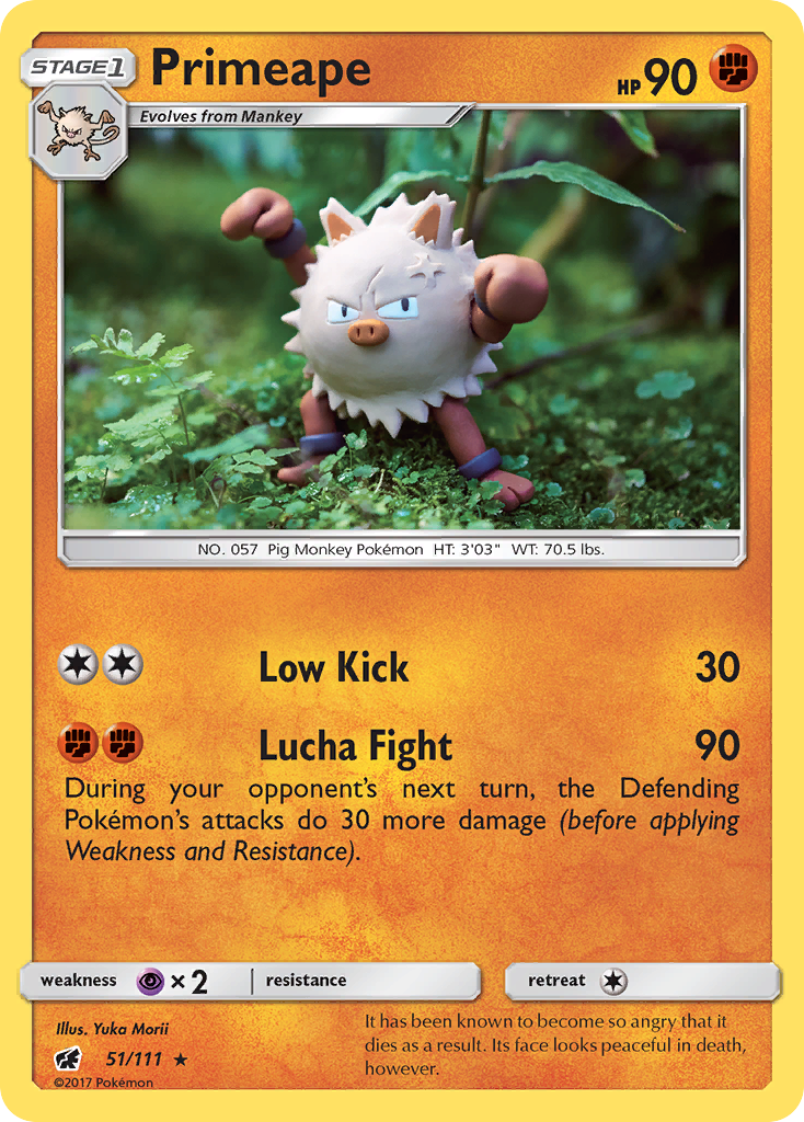 Primeape (51/111) [Sun & Moon: Crimson Invasion] - Comfy Hobbies