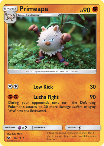 Primeape (51/111) [Sun & Moon: Crimson Invasion] - Comfy Hobbies