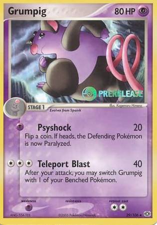 Grumpig (29/106) (Prerelease Promo) [Nintendo: Black Star Promos] - Comfy Hobbies