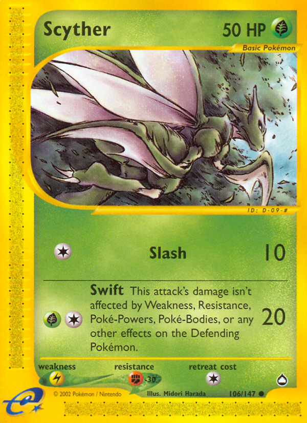 Scyther (106/147) [Aquapolis] - Comfy Hobbies