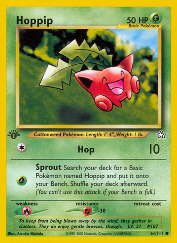 Hoppip (61/111) [Neo Genesis 1st Edition] - Comfy Hobbies