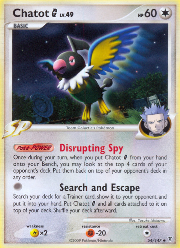 Chatot G (54/147) [Platinum: Supreme Victors] - Comfy Hobbies