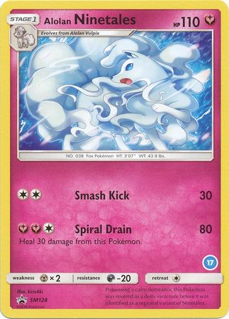 Alolan Ninetales (SM128) (Deck Exclusive #17) [Sun & Moon: Trainer Kit - Alolan Ninetales] - Comfy Hobbies