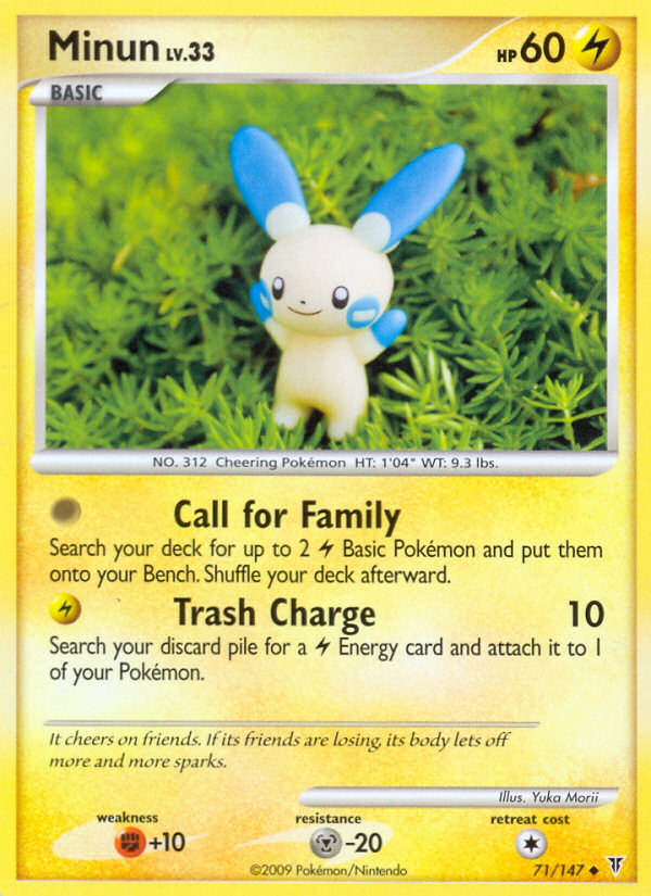 Minun (71/147) [Platinum: Supreme Victors] - Comfy Hobbies