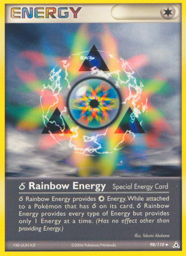 Rainbow Energy (98/110) (Delta Species) [EX: Holon Phantoms] - Comfy Hobbies