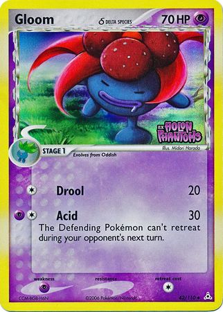 Gloom (42/110) (Delta Species) (Stamped) [EX: Holon Phantoms] - Comfy Hobbies