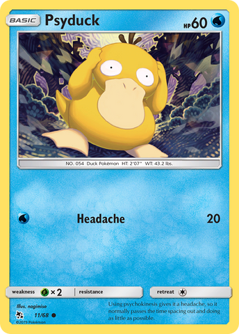 Psyduck (11/68) [Sun & Moon: Hidden Fates] - Comfy Hobbies