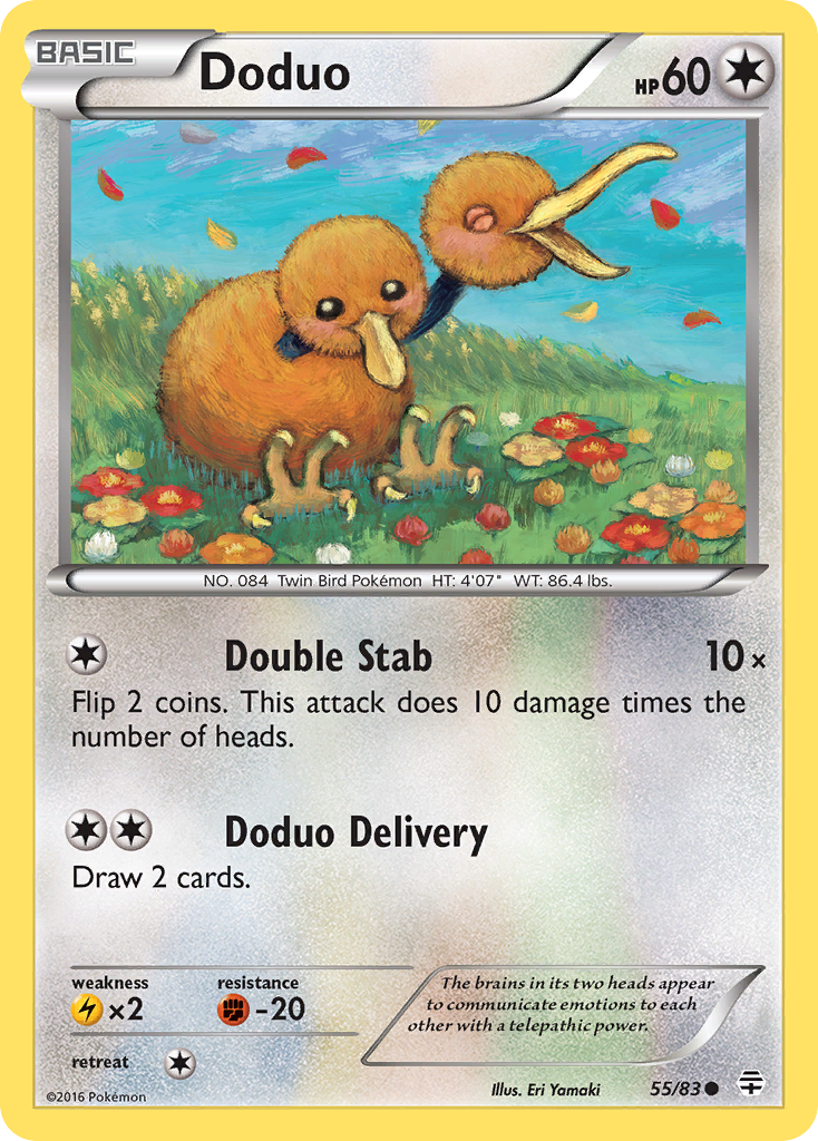Doduo (55/83) [XY: Generations] - Comfy Hobbies