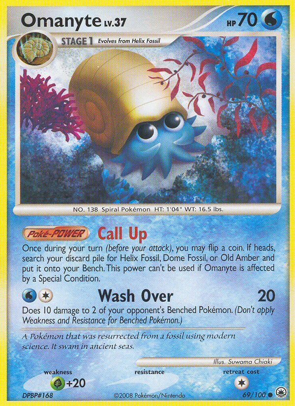 Omanyte (69/100) [Diamond & Pearl: Majestic Dawn] - Comfy Hobbies