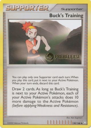 Bucks Training (130/146) (Prerelease Promo) [Diamond & Pearl: Legends Awakened] - Comfy Hobbies