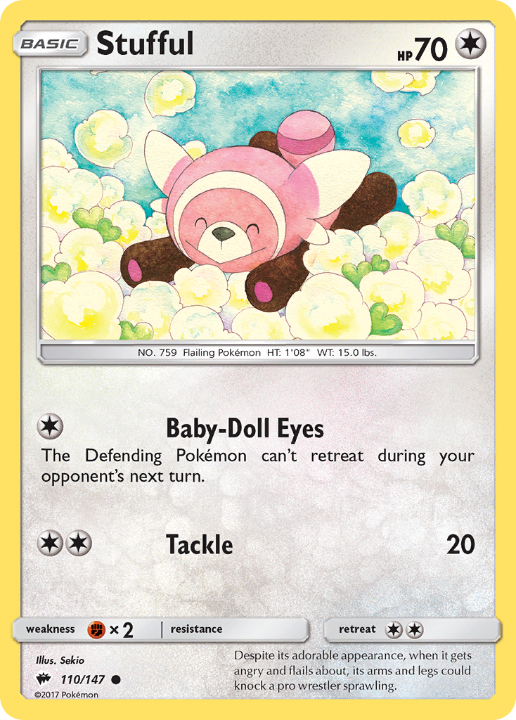 Stufful (110/147) [Sun & Moon: Burning Shadows] - Comfy Hobbies