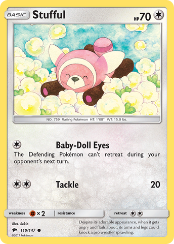 Stufful (110/147) [Sun & Moon: Burning Shadows] - Comfy Hobbies