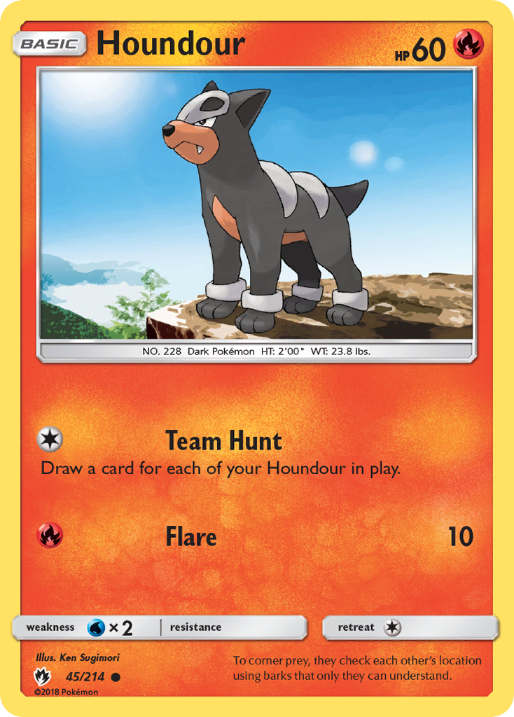 Houndour (45/214) [Sun & Moon: Lost Thunder] - Comfy Hobbies