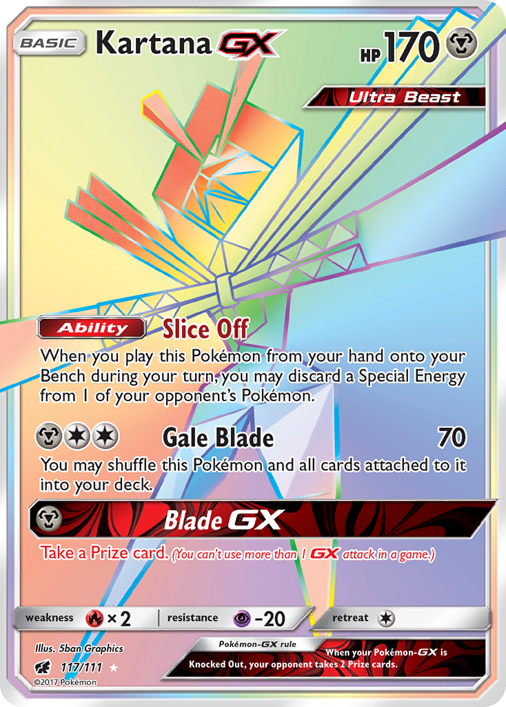 Kartana GX (117/111) [Sun & Moon: Crimson Invasion] - Comfy Hobbies