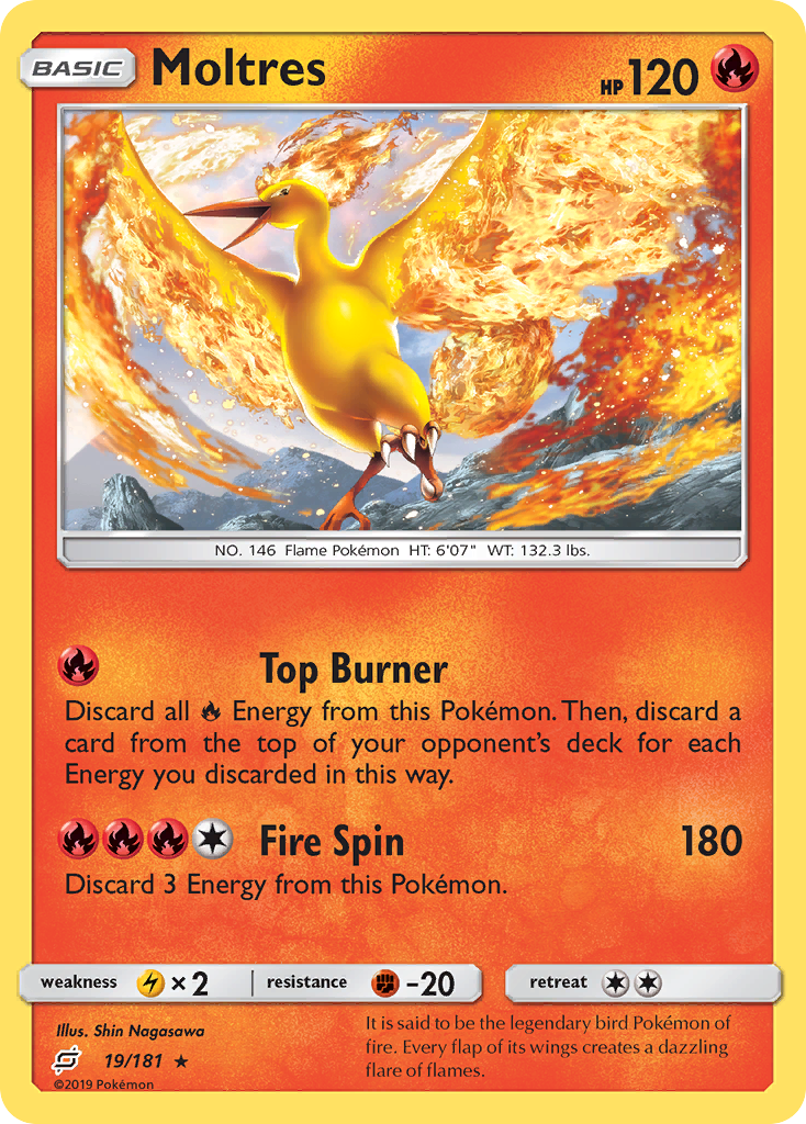 Moltres (19/181) [Sun & Moon: Team Up] - Comfy Hobbies