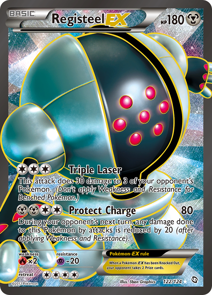 Registeel EX (122/124) [Black & White: Dragons Exalted] - Comfy Hobbies