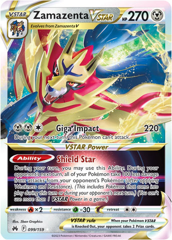 Zamazenta VSTAR (099/159) [Sword & Shield: Crown Zenith] - Comfy Hobbies