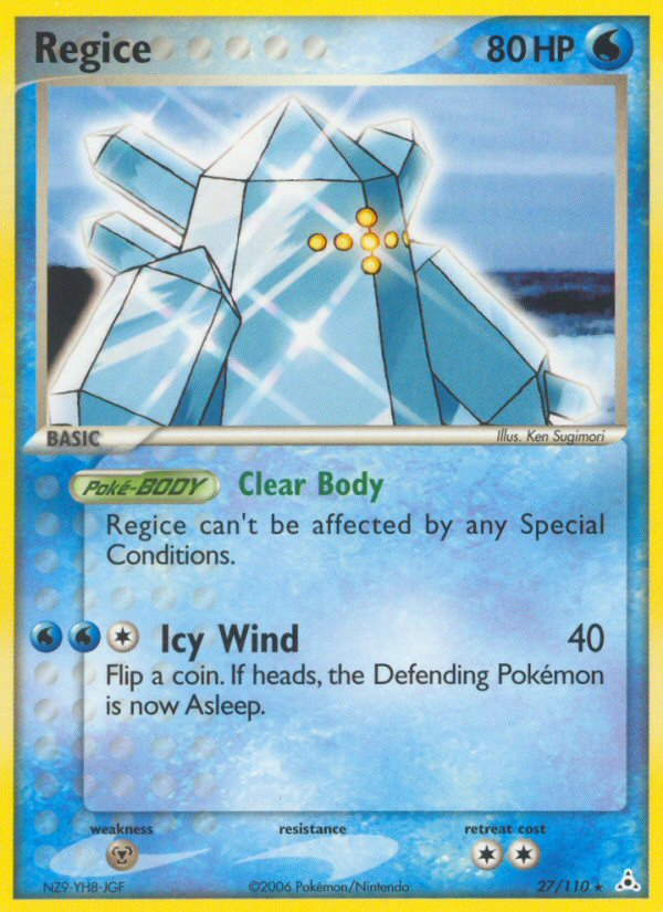 Regice (27/110) [EX: Holon Phantoms] - Comfy Hobbies