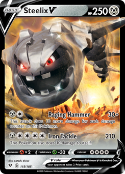 Steelix V (115/185) [Sword & Shield: Vivid Voltage] - Comfy Hobbies