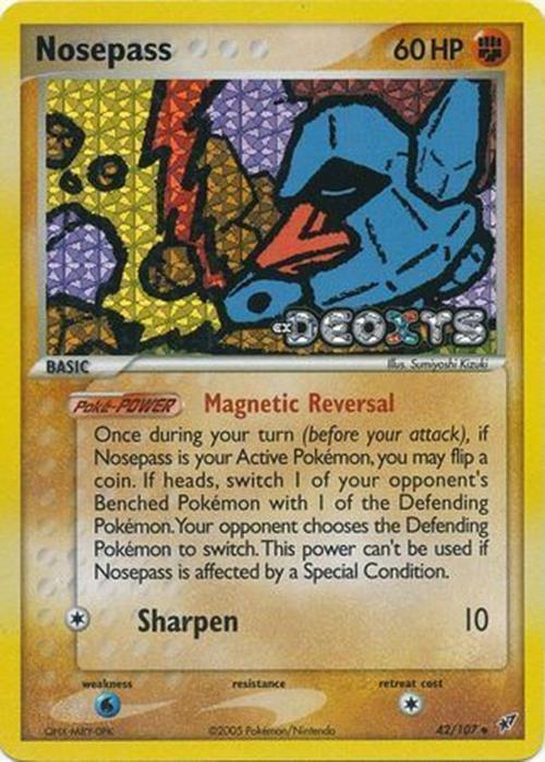 Nosepass (42/107) (Stamped) [EX: Deoxys] - Comfy Hobbies