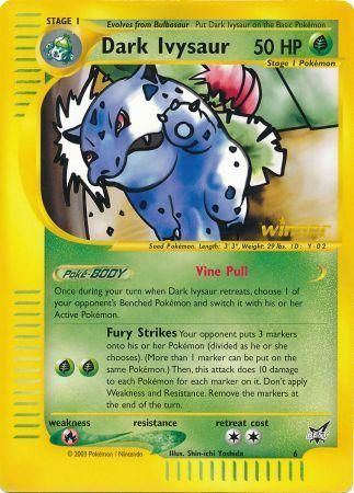 Dark Ivysaur (6) (Winner) (Jumbo Card) [Best of Promos] - Comfy Hobbies