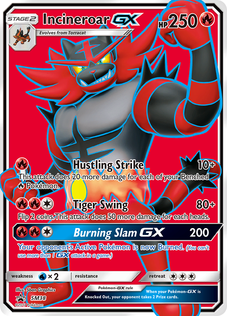 Incineroar GX (SM38) [Sun & Moon: Black Star Promos] - Comfy Hobbies