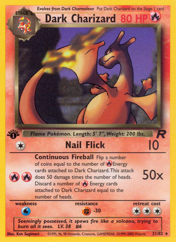 Dark Charizard (21/82) [Team Rocket 1st Edition] - Comfy Hobbies