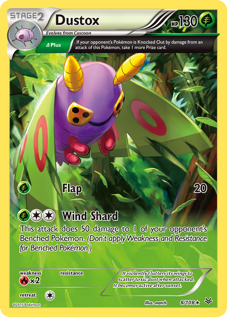 Dustox (8/108) [XY: Roaring Skies] - Comfy Hobbies