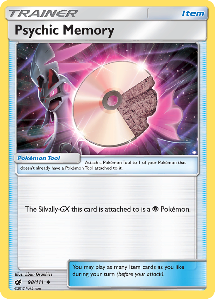 Psychic Memory (98/111) [Sun & Moon: Crimson Invasion] - Comfy Hobbies