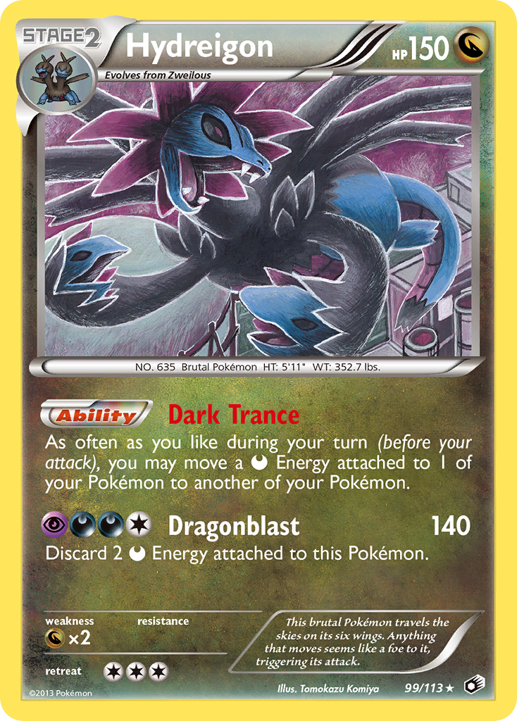 Hydreigon (99/113) [Black & White: Legendary Treasures] - Comfy Hobbies