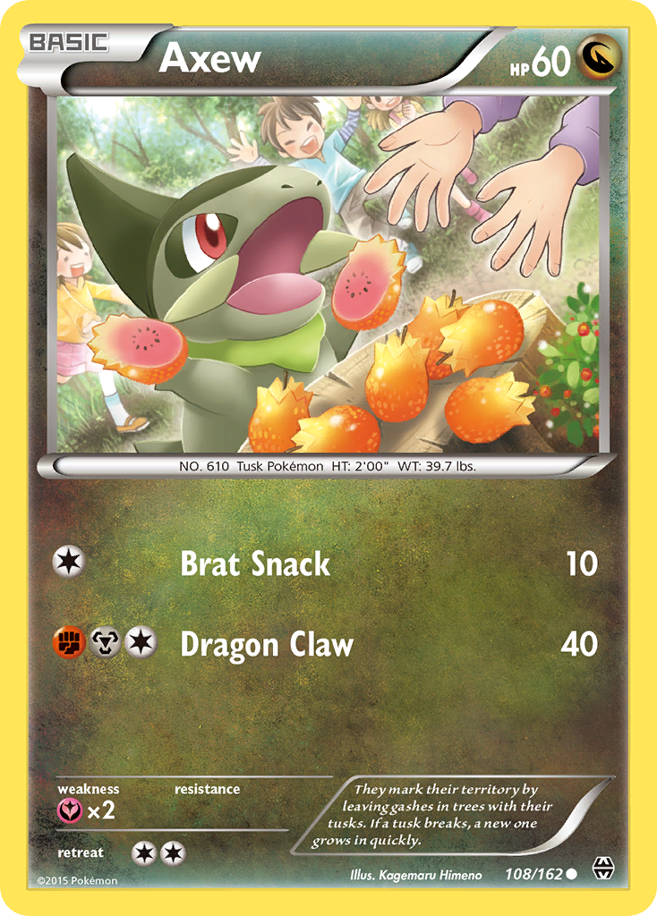 Axew (108/162) [XY: BREAKthrough] - Comfy Hobbies