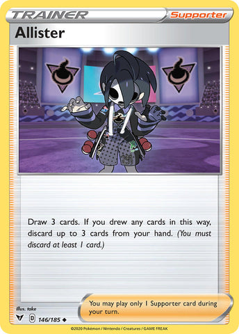 Allister (146/185) [Sword & Shield: Vivid Voltage] - Comfy Hobbies